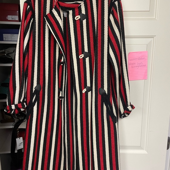 Isabel Marant Etoile belia wool coat size 38 euc striped - Picture 2 of 5